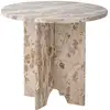 Image de Bloomingville Table d'appoint Jasmia, Brun, Marbre