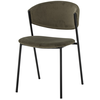 Image de Bloomingville - Chaise empilable Chaise & petit fauteuil - Vert - Velours polyester