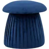 Image de Bloomingville Roberta Poef, Bleu, Polyester recyclé
