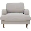 Image de Creative Collection Augusta Lounge Chair, Nature, Polyester