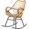 Image de Fauteuil à bascule Reine de Bloomingville, Naturel, Rotin