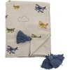 Image de Bloomingville - Plaid enfant Plane - Beige - Coton recyclé
