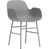 Image de Normann Copenhagen - Fauteuil Form - Gris - Acier laqué - Designer Simon Legald