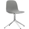 Image de Normann Copenhagen - Chaise pivotante Form - Gris - Aluminium poli - Designer Simon Legald