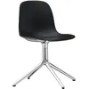 Image de Normann Copenhagen - Chaise pivotante Form - Noir - Aluminium poli - Designer Simon Legald
