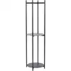 Image de Hübsch Cylindre d'étagère standard noir