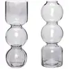 Image de Hübsch Circle Vaces Gris (lot de 2)