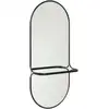 Image de Hübsch Miroir mural Carry Noir