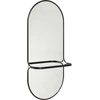 Image de HÜBSCH - Miroir mural Carry - Noir - Métal