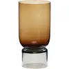 Image de Hübsch Vase sur pied Grand Ambre