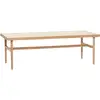 Image de Hübsch Table basse à chevrons Naturel