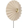 Image de HÜBSCH - Applique avec prise Pliss - Beige - Coton plissé