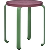 Image de HÜBSCH - Lot de 2 tabourets empilables Smile - Violet - Contreplaqué de frêne certifié