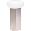Image de HÜBSCH - Lampe sans fil rechargeable Low - Métal - Verre opalin
