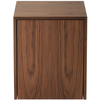 Image de NEW WORKS - Table de chevet Mass - Marron - Placage de noyer - Designer Lim + Lu