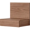 Image de NEW WORKS - Table de chevet murale Tana - Marron - Placage de noyer - Designer Rikke Rützou Arnved