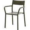 Image de NEW WORKS - Fauteuil bridge empilable May - Vert - Acier - Designer Hannes & Fritz