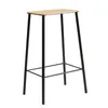 Image de Frama - Tabouret de bar Adam - Bois naturel - Acier laqué époxy - Designer Toke Lauridsen