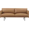 Image de Muuto - Canapé 2 places Outline - Marron - Cuir pleine fleur - Designer Anderssen & Voll