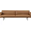 Image de Muuto - Canapé 3 places ou + Outline - Marron - Mousse haute densité - Designer Anderssen & Voll