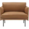 Image de Muuto - Fauteuil rembourré Outline - Marron - Mousse haute densité - Designer Anderssen & Voll
