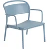 Image de Muuto - Fauteuil bas Linear - Bleu - Acier - Designer Thomas Bentzen