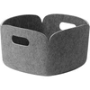 Image de Muuto - Panier Restore - Gris - Feutre recyclé - Designer Mika Tolvanen