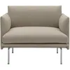 Image de Muuto - Fauteuil rembourré Outline - Beige - Tissu Ecriture - Designer Anderssen & Voll