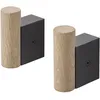 Image de Muuto - Patère Attach - Noir - Chêne - Designer Dimitri Bähler