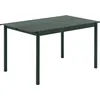 Image de Muuto - Table rectangulaire Linear - Vert - Acier revêtement poudre - Designer Thomas Bentzen
