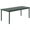 Image de Muuto - Table rectangulaire Linear - Vert - Acier revêtement poudre - Designer Thomas Bentzen
