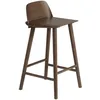Image de Muuto - Chaise de bar Nerd - Bois naturel - Chêne massif teinté - Designer David Geckeler