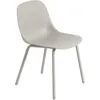 Image de Muuto - Chaise Fiber OUTDOOR - Gris - Plastique 100% recyclé - Designer Iskos-Berlin