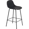 Image de Muuto - Chaise de bar Fiber - Noir - Matériau composite recyclé - Designer Iskos-Berlin