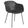 Image de Muuto - Fauteuil Fiber - Noir - Plastique recyclé - Designer Iskos-Berlin
