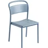 Image de Muuto - Chaise empilable Linear - Bleu - Acier revêtement poudre - Designer Thomas Bentzen