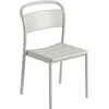 Image de Muuto - Chaise empilable Linear - Gris - Acier revêtement poudre - Designer Thomas Bentzen