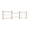 Image de MOEBE - Étagère Wall Shelving - Bois naturel - MDF placage chêne