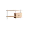 Image de MOEBE - Étagère Shelving System - Bois naturel - MDF placage chêne