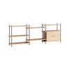 Image de MOEBE - Étagère Shelving System - Bois naturel - MDF placage chêne