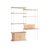 Image de MOEBE - Bureau Shelving System - Bois naturel - MDF placage chêne