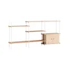 Image de MOEBE - Étagère Shelving System - Bois naturel - MDF placage chêne