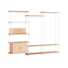 Image de MOEBE - Dressing Shelving System - Bois naturel - MDF placage chêne