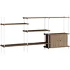 Image de MOEBE - Étagère Shelving System - Marron - MDF placage chêne