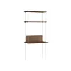 Image de MOEBE - Bureau Shelving System - Marron - MDF placage chêne