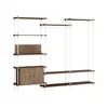Image de MOEBE - Dressing Shelving System - Marron - MDF placage chêne
