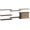 Image de MOEBE - Étagère Shelving System - Marron - MDF placage chêne