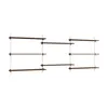 Image de MOEBE - Étagère Wall Shelving - Marron - MDF placage chêne