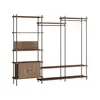 Image de MOEBE - Dressing Shelving System - Marron - MDF placage chêne