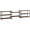 Image de MOEBE - Étagère Shelving System - Marron - MDF placage chêne